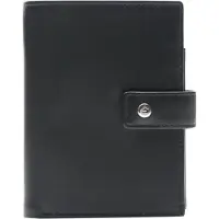 Esquire Leder Geldbörse Rome Wallet High Black schwarz