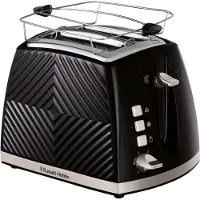 Russell Hobbs Groove Negro 26390-56 Toaster 2 Schlitze