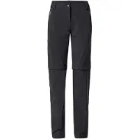 Vaude Women's Farley Stretch ZO T-Zip Pants II, Wanderhosen, Damen, schwarz