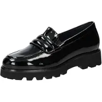 Sioux Meredira-726-H Slipper in Übergrößen Schwarz69631 große Damenschuhe, Größe:39