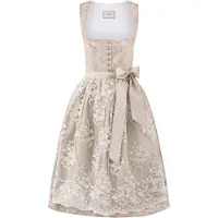 Stockerpoint Langes Dirndl "Sidonia" in creme | Gr.: 36