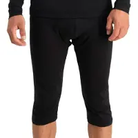 Poederbaas Leggings Lightweight Baselayer 3/4 Pants Herren Black-M