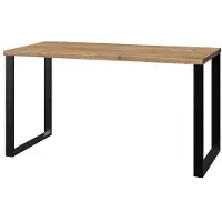 Die Möbelfundgrube Schreibtisch Plankeneiche - Graphit 140 cm - LIVERPOOL
