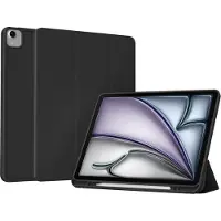 Accezz Smarte Klapphülle aus Silikon für das Apple iPad Air 13 Zoll (2026) M4 / (2025) M3 / (2024) M2 - Schwarz