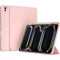 Accezz Smarte Klapphülle aus Silikon für das Apple iPad Pro 11 (2025) M5 / (2024) M4 - Rosa