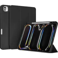 Accezz Smarte Klapphülle aus Silikon für das Apple iPad Pro 11 (2025) M5 / (2024) M4 - Schwarz
