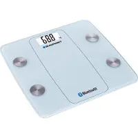 Blaupunkt BSM711BT Quadratische weiße elektronische Personenwaage
