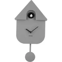 Present Time - Kuckucksuhr Modern Cuckoo - Maus grau - 40x9x23cm