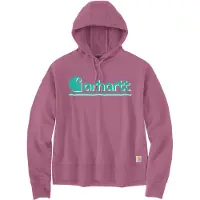 Carhartt Kapuzenpullover Fiber Series Graphic Sweatshirt Damen Woodrose-M
