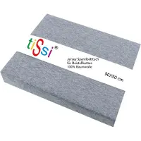 TiSsi MAXI BOXSPRING Spannbetttuch grau 90x50cm
