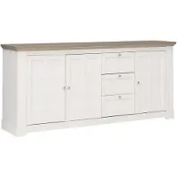 Die Möbelfundgrube Sideboard Schneeeiche 205 cm 3-türig - ILOPPA