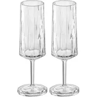 Koziol Sektglas "CLUB No. 14", (Set, 2 tlg., 2er Set), unzerbrechlich,recycelbar,spülmaschinengeeignet, 100ml