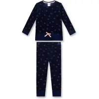 Sanetta Schlafanzug "Pyjama", Jungen, Gr. 104, blau (dunkelblau), Obermaterial: 80% Baumwolle CO(Bio). 20% Polyester PES., Homewear-Sets Schlafanzug