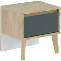 CALICOSY NACHTTISCH 1 Schublade Larvik - Französische Herstellung - 42/36/41 cm