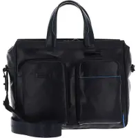 Piquadro Laptoptasche Blue Square Revamp Slim Computer Portfolio Briefcase Blu Notte