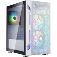 Silverstone FARA H1M PRO, Tower, PC, Weiß, micro ATX, Mini-DTX, Mini-ITX, Kunststoff, Stahl, Gehärtetes Glas, Multi
