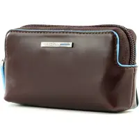 Piquadro Schlüsselmäppchen Blue Square Key Case With Two Rings Mogano