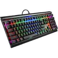 Sharkoon SKILLER SGK60, Kabelgebunden, USB, Mechanischer Switch, QWERTY, RGB-LED, Schwarz