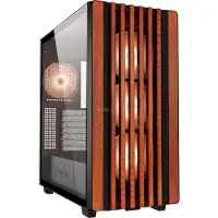 Sharkoon REBEL C70G RGB, Full Tower, PC, Schwarz, Holz, ATX, micro ATX, Mini-ITX, Metall, Gehärtetes Glas, Multi
