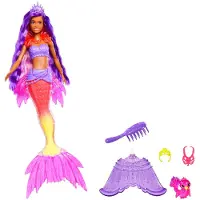 Mattel "Meerjungfrauen Power" Brooklyn Puppe (lila Haare) mit Zubehör
