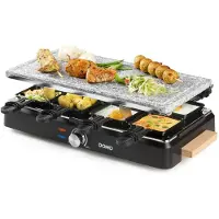 Domo DO9262G, 8 Person(en), Schwarz, Rechteckig, Drehregler, 1 m, 1400 W