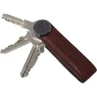 Piquadro Schlüsselanhänger Black Square Keychain Tobacco