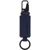 Piquadro Schlüsselanhänger Tiger Keychain With Carabiner Blue