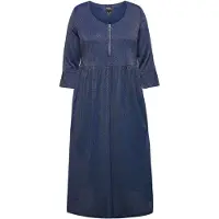 Ulla Popken Jerseykleid in tintenblau | Gr.: 50-52