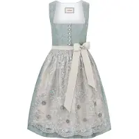 Stockerpoint Midi Dirndl "Camilla" in rauchblau | Gr.: 38