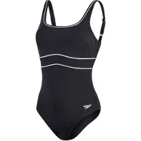 Speedo Badeanzug Eco New Contour Eclipse 1P Damen Black / White-Maat 48