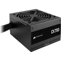 Corsair CX Series CX750, 750 W, 100 - 240 V, 47 - 63 Hz, 10 - 5 A, 130 W, 624 W