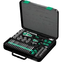 Wera Metrischer Ratschenschlüssel mit Steckschlüsseln und Bit 8100 Zyklop Speed