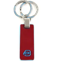 Piquadro Schlüsselanhänger Blue Square Two-Ring Keychain Rosso