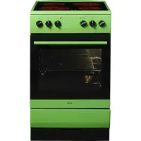Amica Elektro-Standherd "SHC 11508 G", Energieeffizienz: A, grün, Herdsets, Kompakter Kochkomfort für den täglichen Küchenalltag, Elektro-Standherd