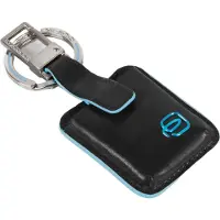 Piquadro Schlüsselanhänger Blue Square Key Holder With CONNEQU Black