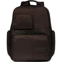 Piquadro Rucksack Wollem Computer Backpack Expandable With USB Dark Brown