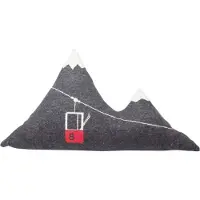 David Fussenegger Kissen gefüllt Silvretta 'Berg' 65 x 40 cm Anthrazit