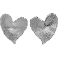 Victoria Cruz A4804-HT Damen-Ohrstecker New York Silber Herz Ohrringe
