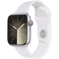 IMoshion Geflochtenes Silikonarmband für das Watch Series 1 t/m 9 / SE (38/40/41 mm) | Series 10 / 11 (42 mm) - Weiß
