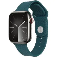 IMoshion Geflochtenes Silikonarmband für Apple Watch | 44/45/46/49 mm - Dunkelgrün