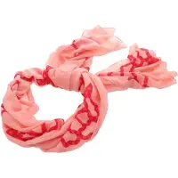 GUESS Tuch Peony Sestri Logo Scarf 80X190 Pink