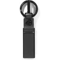 Piquadro Schlüsselanhänger FXP Leather Keyring Black
