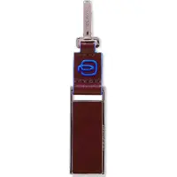 Piquadro Schlüsselanhänger Blue Square Customizable Key ring Red