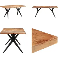 vidaXL Esstisch 160x80x76 cm Massivholz Akazie