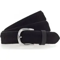 Vanzetti Gürtel Animal Scouting 30mm Cambered Cow Fur Leather Belt W95 Black - kürzbar