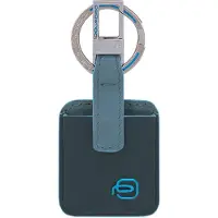 Piquadro Schlüsselanhänger Blue Square Key Holder With CONNEQU Green / Grey