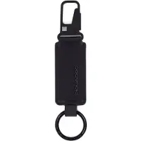 Piquadro Schlüsselanhänger Tiger Keychain With Carabiner Black