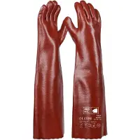 Fitzner Chemikalienschutzhandschuh Pirat Gr.10 rotbraun PVC EN388,EN ISO374-1 PSAIII