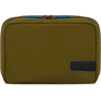 Piquadro Kosmetiktasche PQ-RY Toiletry Bag Verde / Nero