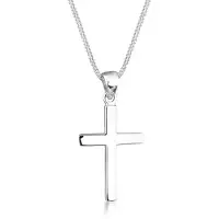Elli Halskette 925 Sterling Silber Kreuz in Silber | Gr.: 50 cm